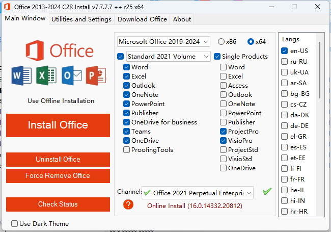 Office 2013-2024 C2R Install-趣奇资源网-第6张图片 Office 2013-2024 C2R Install-趣奇资源网-第6张图片